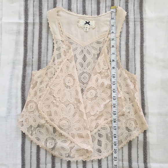 BOHO LACE OPEN VEST - Picture 7 of 8